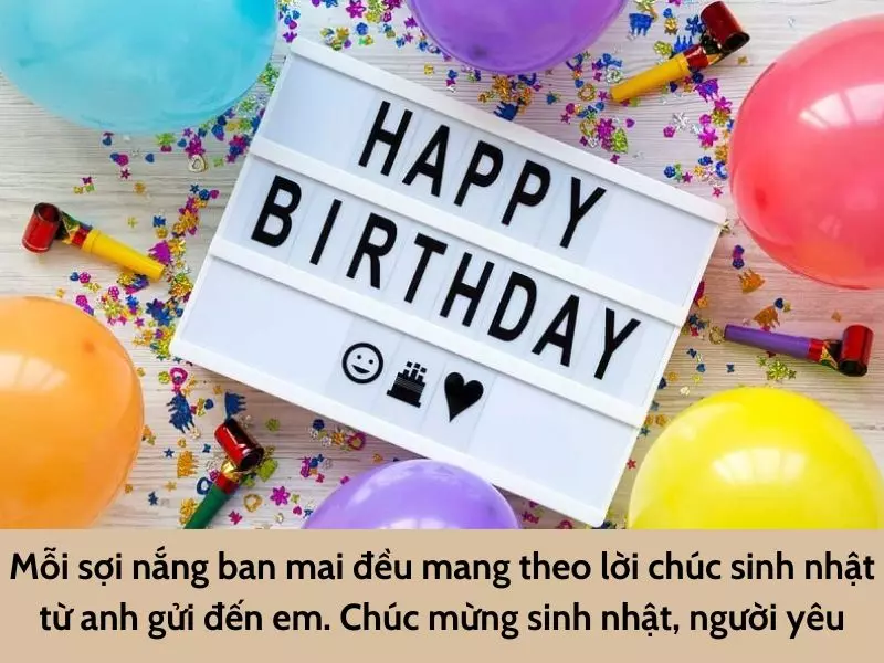 Lời chúc mừng sinh nhật người yêu ở xa ngắn gọn - 1