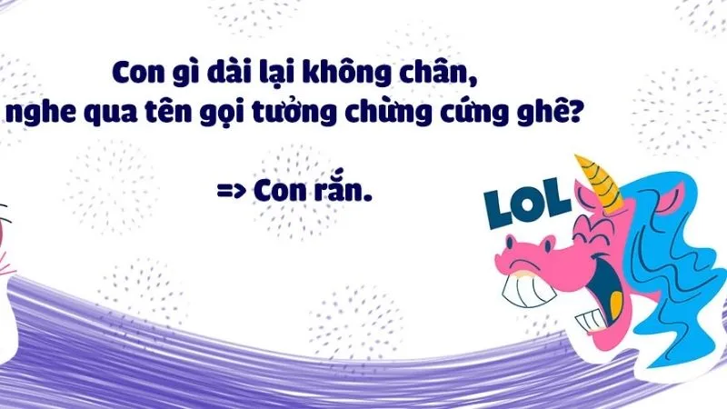 Câu đố vui trí tuệ về con vật