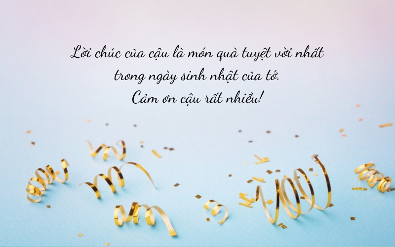 Lời cảm ơn gửi đến bạn bè
