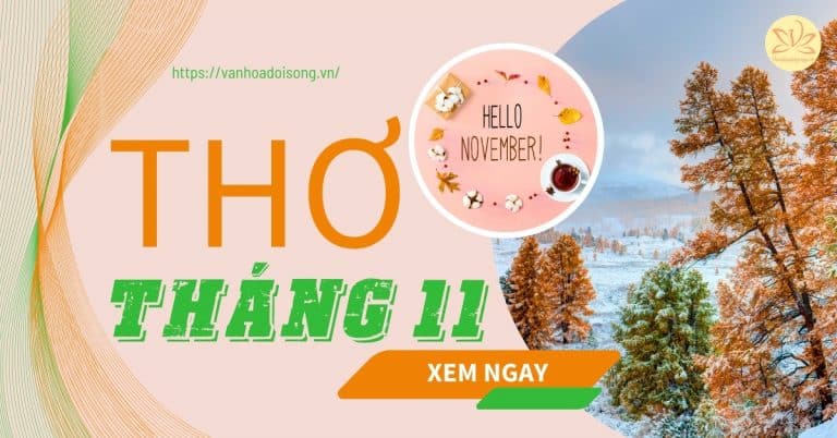 Thơ về tháng 11 hay, thơ tháng 11 hài hước, ý nghĩa nhất