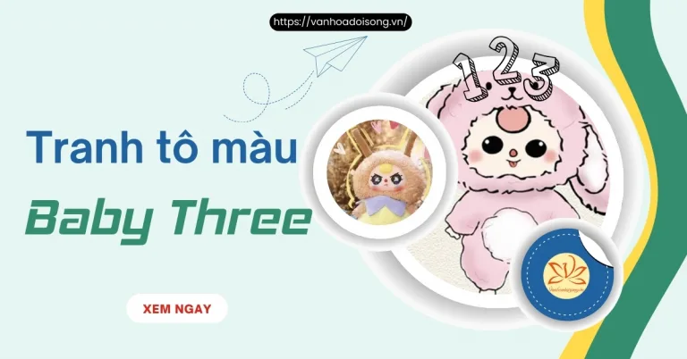 Tuyển tập bộ tranh tô màu Baby Three cho bé yêu tập tô
